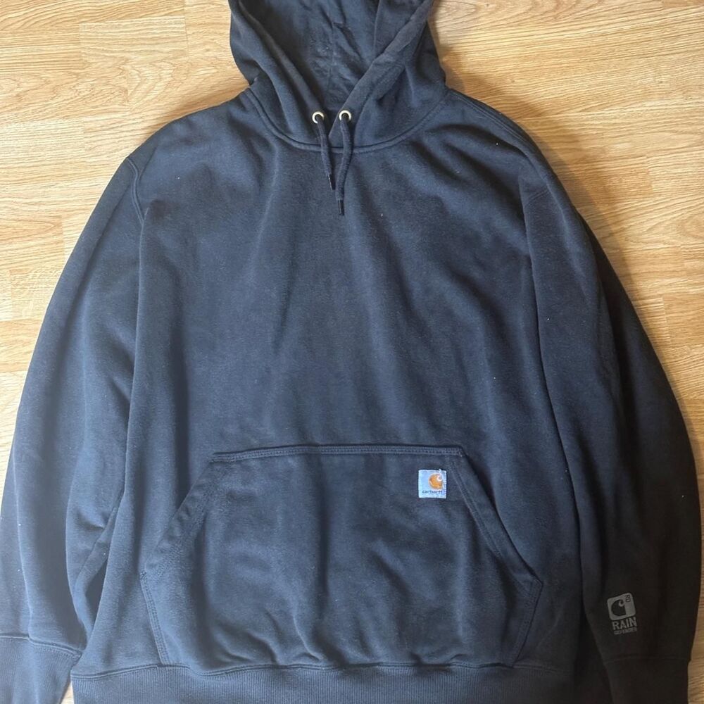 Carhartt Men's Black and Navy Hoodie
